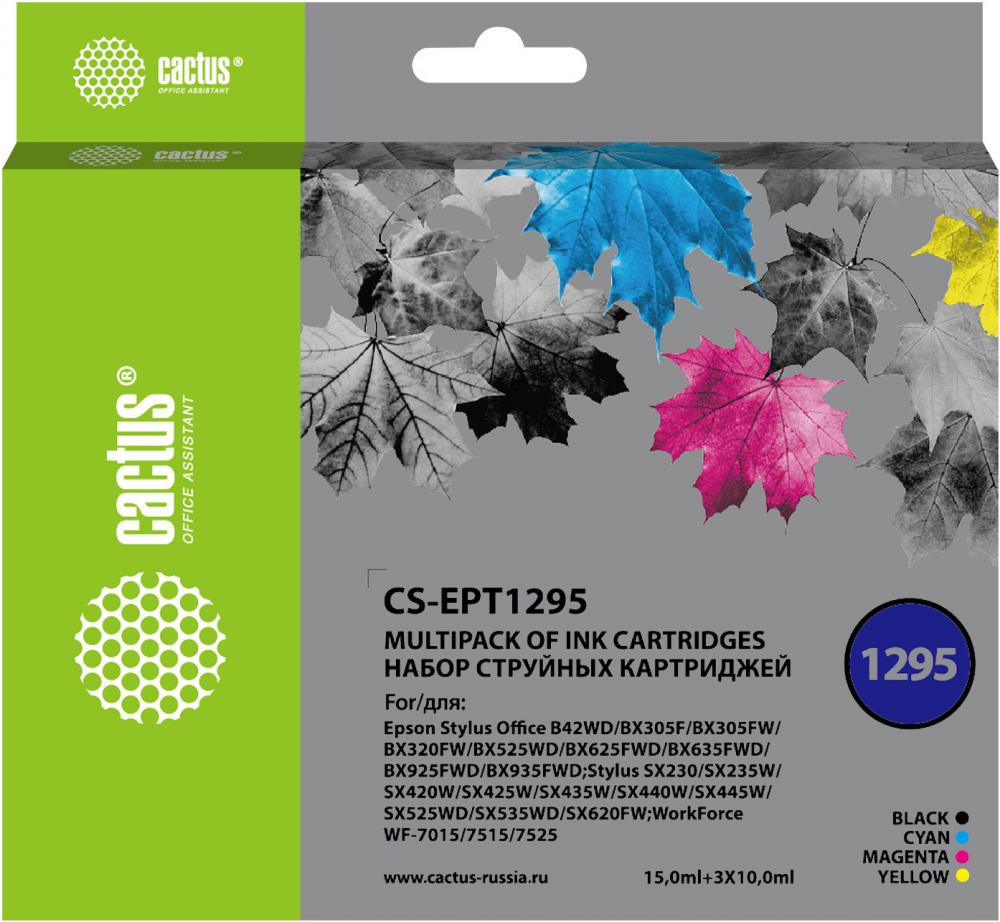Набор картриджей Cactus CS-EPT1295 (цветной)