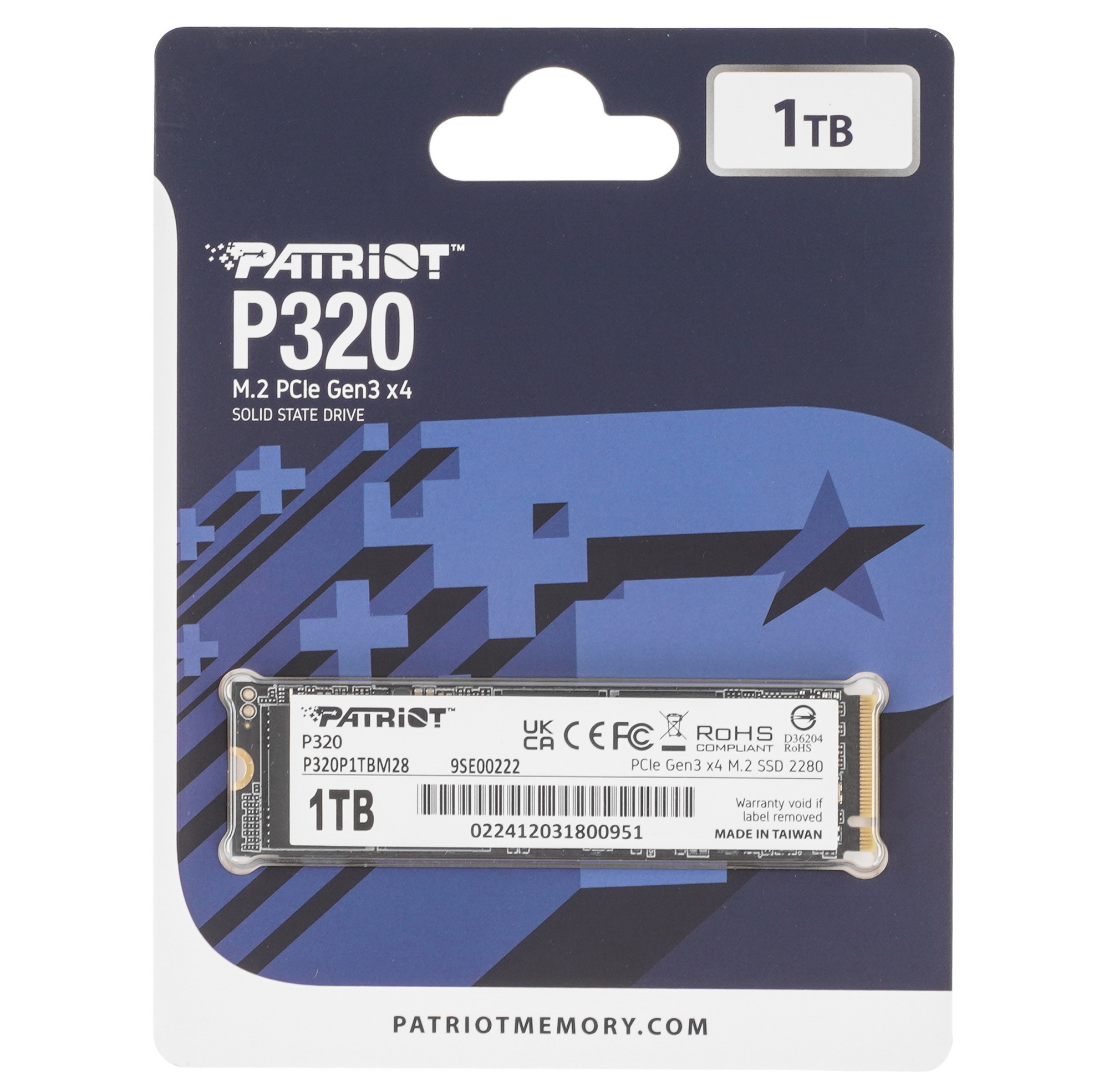 PATRIOT M.2 2280 P320 P320P1TBM28 1TB