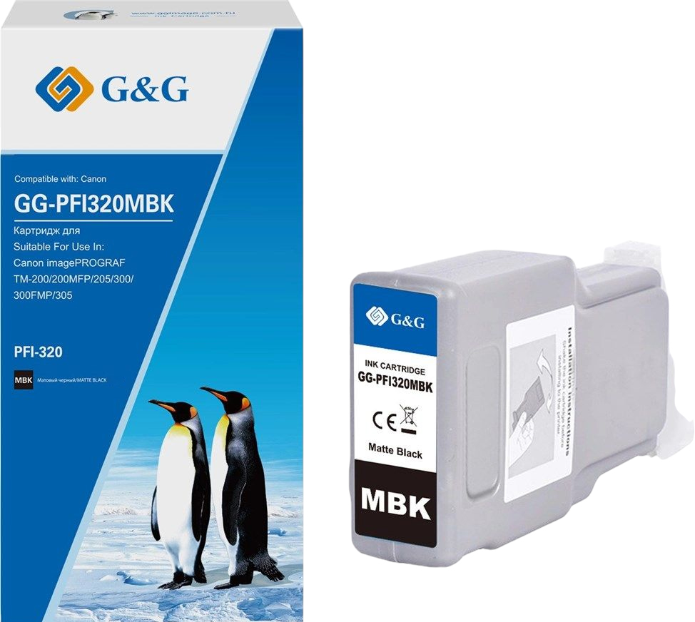 G&G для Canon imagePROGRAF TM-200/200MFP/205/300/300MFP/305 (матовый черный)