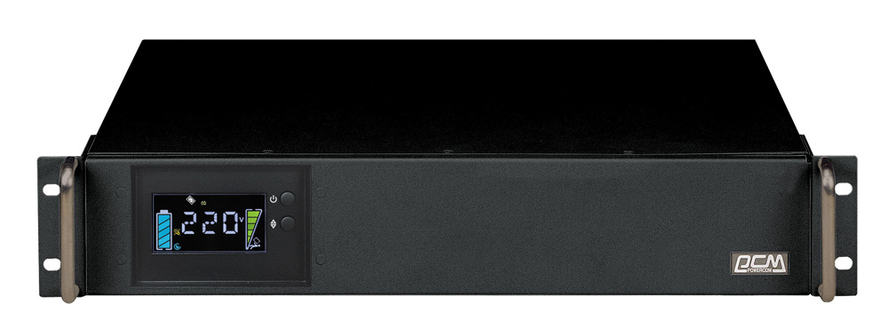 Powercom King Pro RM KIN-2200AP LCD (черный)