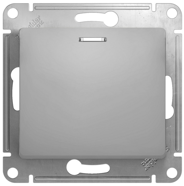 Механизм выключателя Schneider Electric 1-кл. СП Glossa 10А IP20 сх. 1а 10AX с подсветкой GSL000313
