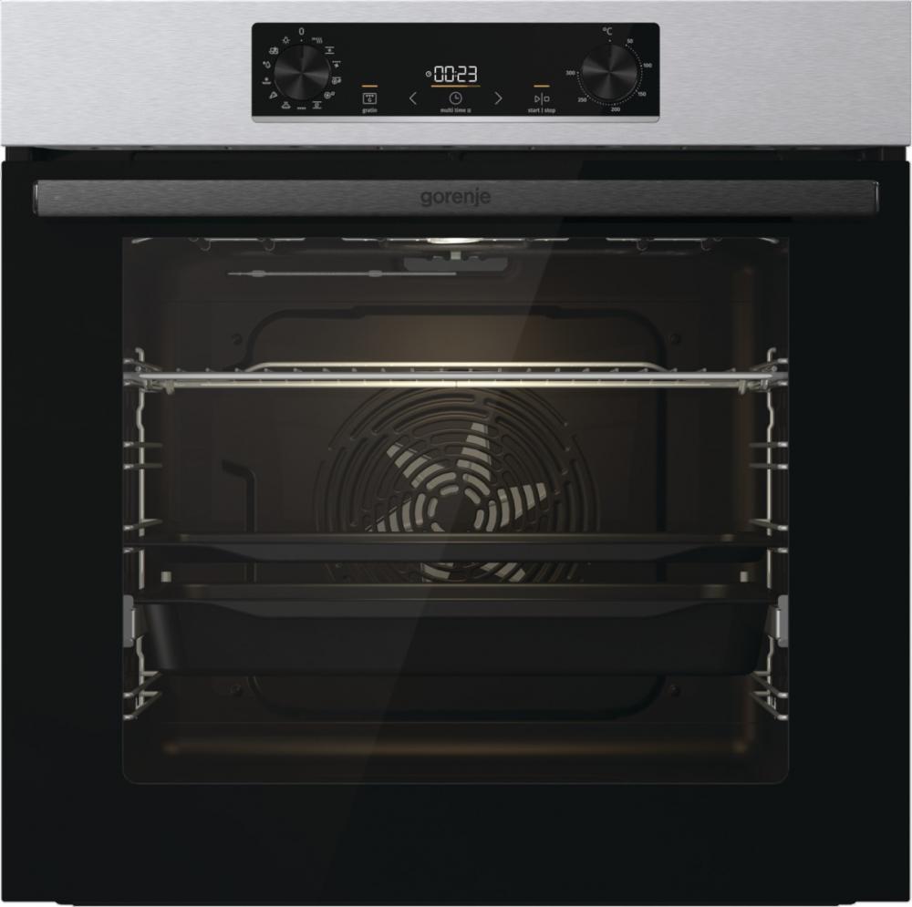 Gorenje BOSB6737E06X (черный/нержавеющая сталь)