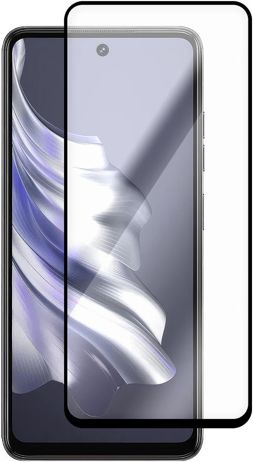KRUTOFF Full Glue Premium для TECNO Spark 20 (черный)