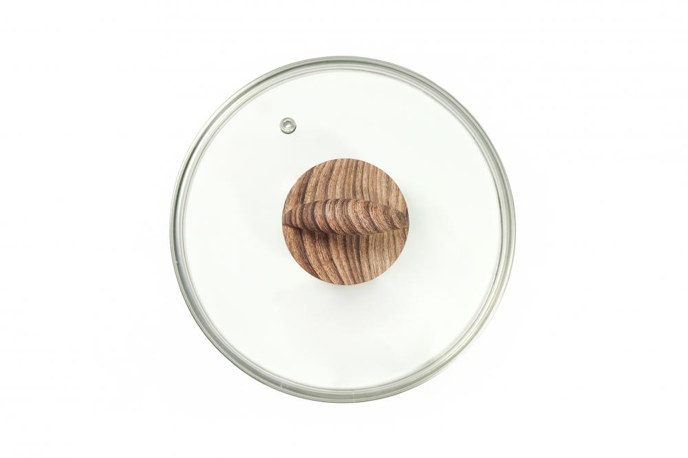 Крышка Panairo 20см с ручкой Soft-touch WOOD K-D20-WOOD