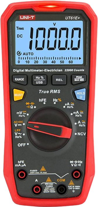 UNI-T UT61e+ (черно-красный)