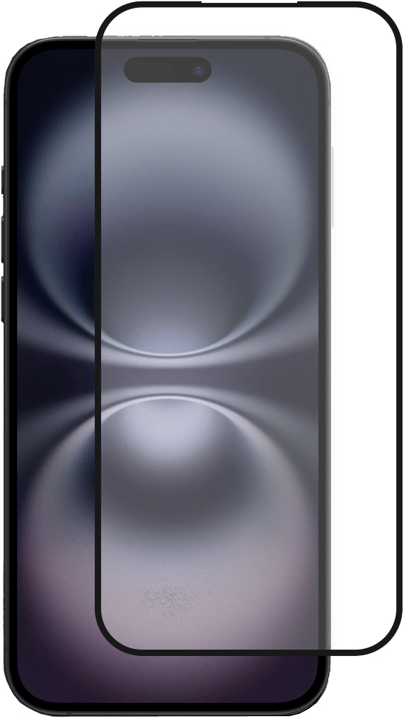 Luxcase 2.5D FG для Apple iPhone 15 Plus/16 Plus 0,33 мм (черный)
