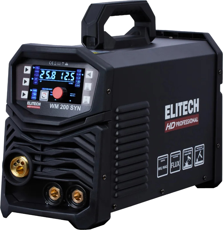 Инверторный сварочный аппарат ELITECH WM 200 SYN (черный)