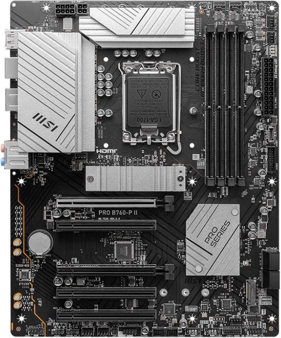 MSI PRO B760-P II (черно-серый)