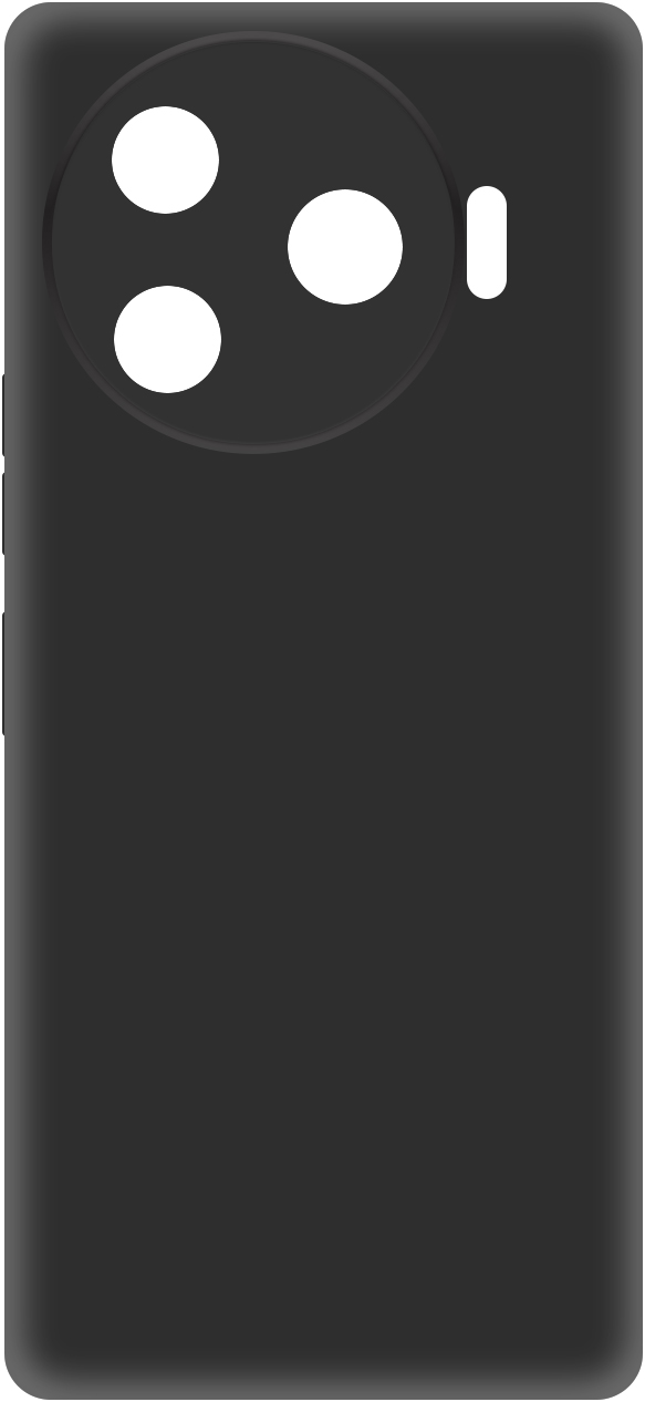 KRUTOFF Soft Case для TECNO Camon 30 Pro 5G (черный)