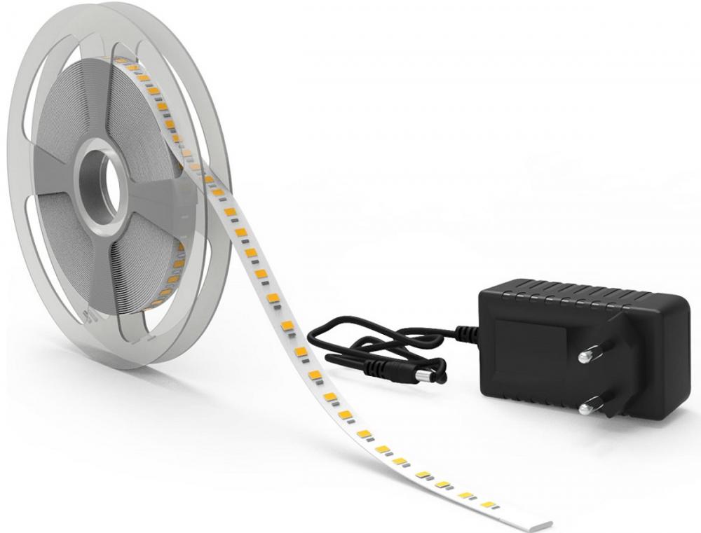 Gauss Basic в комплекте LED 2835/120 12V 12W/m 1200lm/m 4000K 8mm IP65 5m 1/50