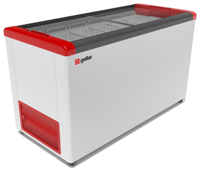 Морозильный ларь Gellar FG 500 C (красный)