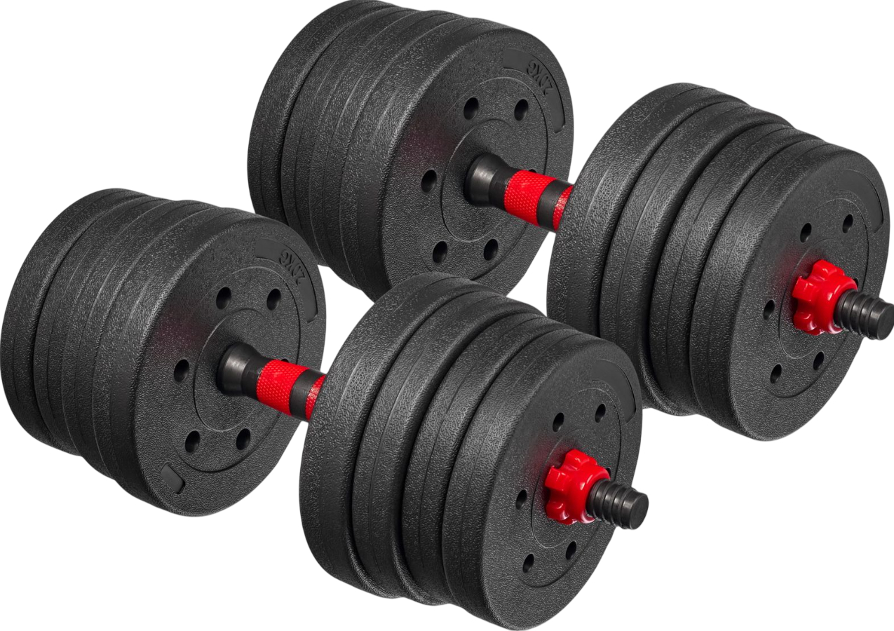 Набор гантелей BRADEX SF 1039 (черно-красный)