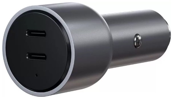 Satechi Dual USB-C Car Charger (черно-серый)