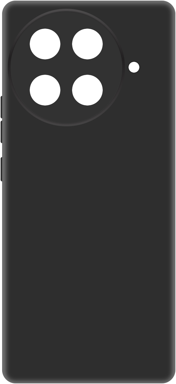 KRUTOFF Soft Case для TECNO Camon 30S/30S Pro (черный)