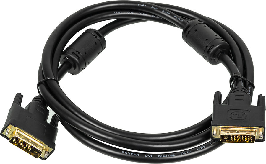 Кабель Noname DVI-D (m) DVI-D (m) 1.8м (черный)