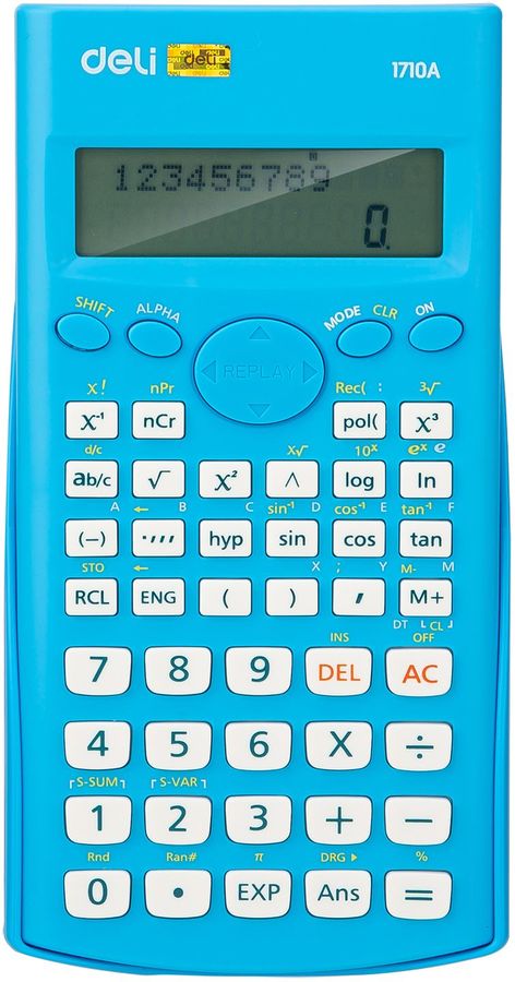 DELI E1710A/BLU 10+2-разр. (синий)
