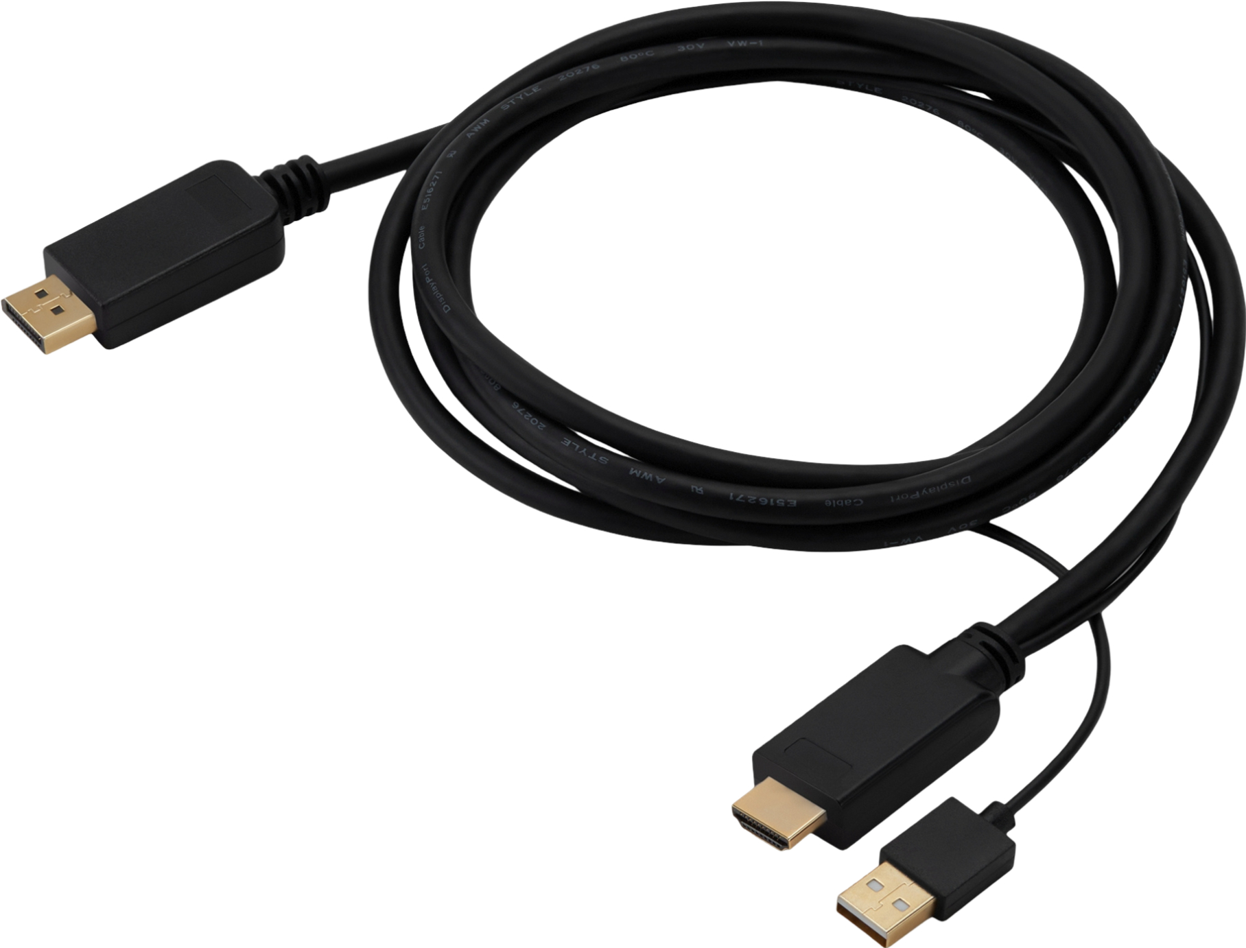 Buro HDMI-DP-2M (черный)