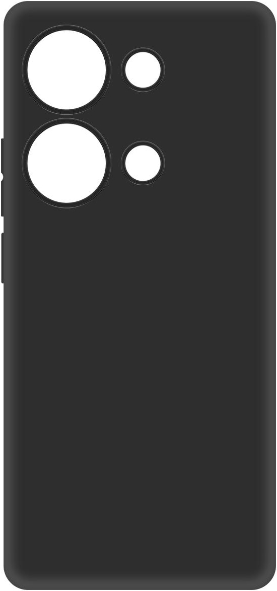 KRUTOFF Soft Case для Xiaomi Redmi Note 13 Pro/POCO M6 Pro (черный)